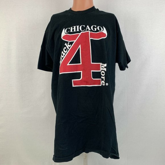 Michael Jordan Chicago Bulls Back 4 More 1995 Single Stitch T Shirt Vtg 90s 2XL - Picture 2 of 5